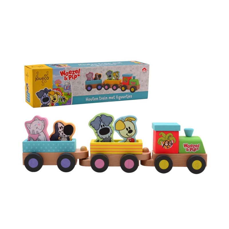 Woezel & Pip - Treinset met figuurtjes Woezel & Pip - Treinset met figuurtjes