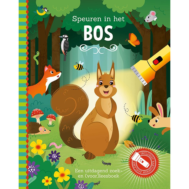 Zaklampboek -Speuren in het bos