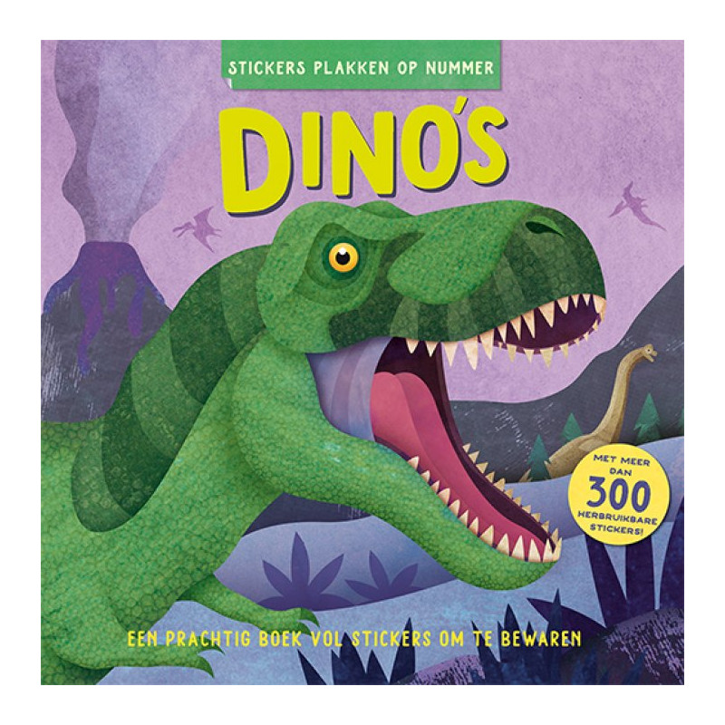 Stickers plakken op nummer - Dino's Stickers plakken op nummer - Dino's