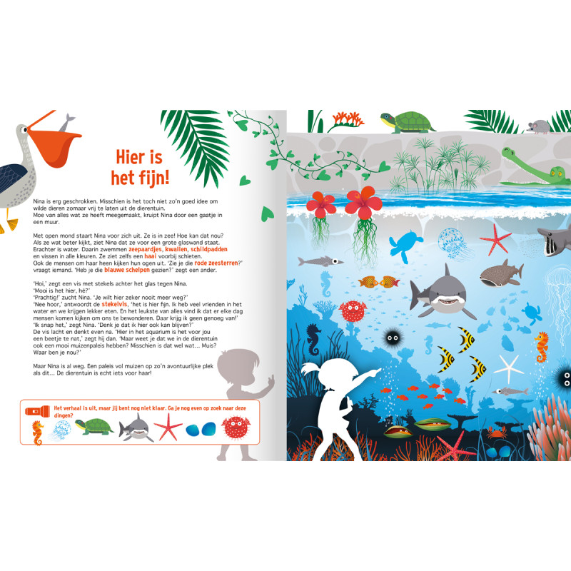 Zaklampboek - Speuren in de dierentuin Zaklampboek - Speuren in de dierentuin