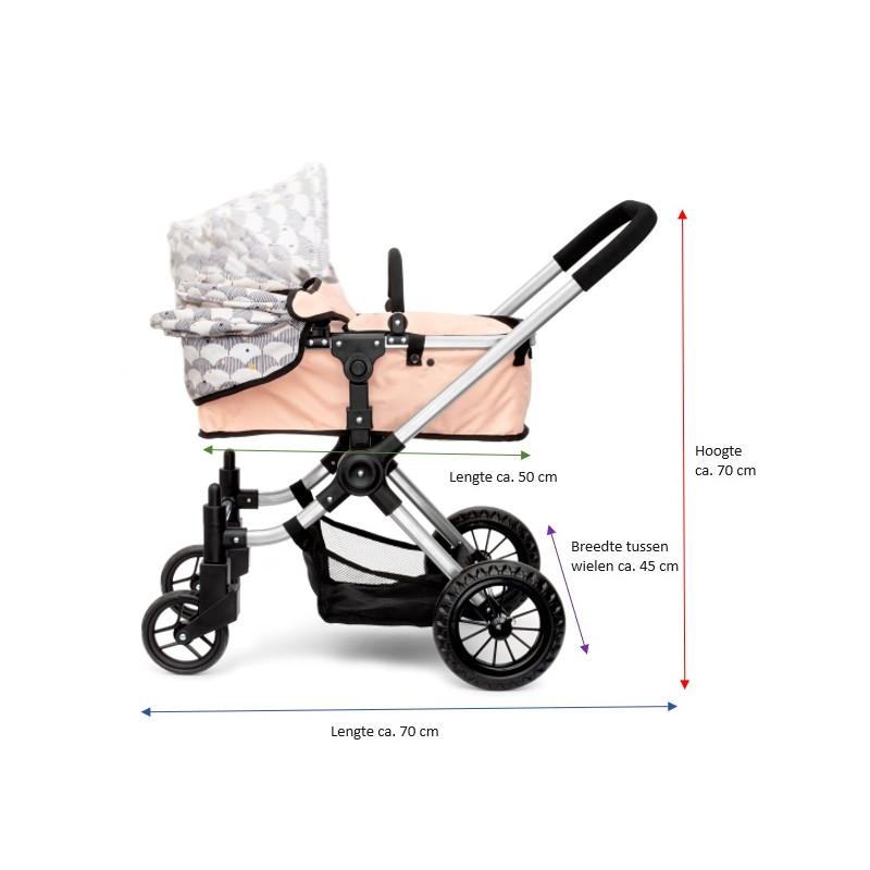 Poppenwagen 3-in-1 Poppenwagen 3-in-1