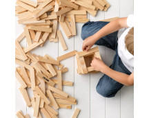 Houten bouwplanken naturel (200 st)