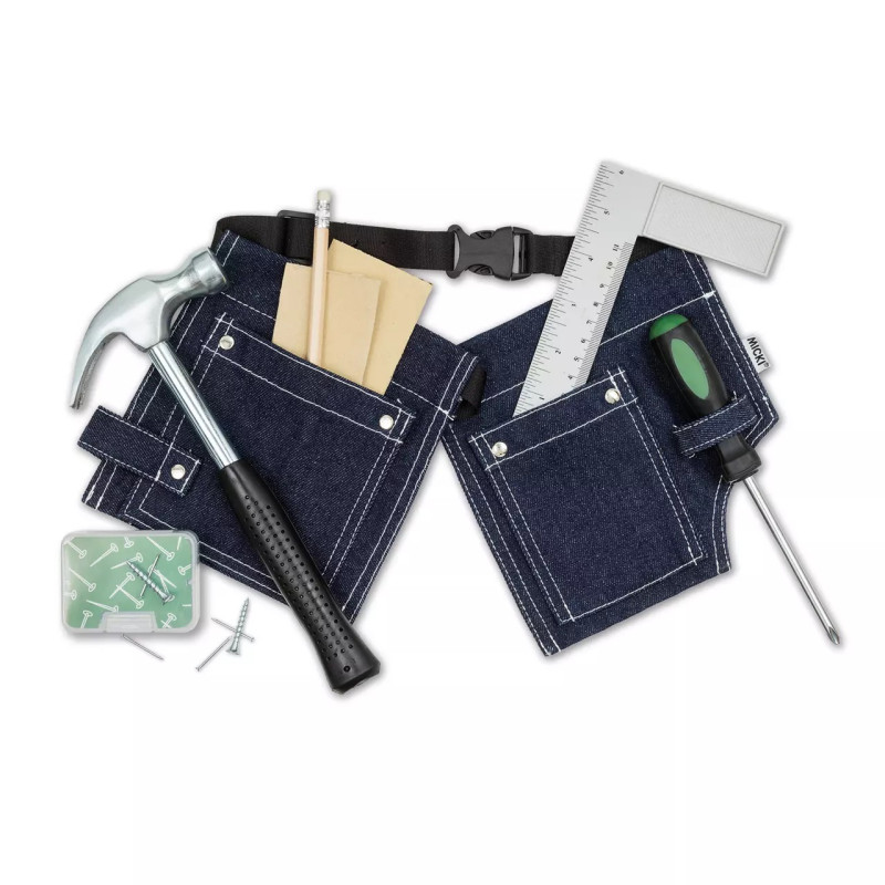Gereedschapsgordel met inhoud (denim) Gereedschapsgordel met inhoud (denim)