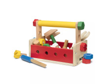 Houten gereedschapskist/constructieset (25-delig)