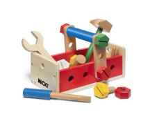 Houten gereedschapskist/constructieset (25-delig) Houten gereedschapskist/constructieset (25-delig)