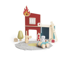 Play World - Houten brandweerset (19-delig)