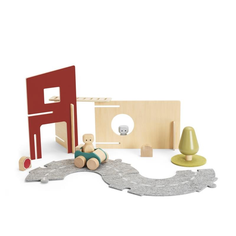 Play World - Houten brandweerset (19-delig) Play World - Houten brandweerset (19-delig)