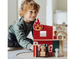 Play World - Houten brandweerset (19-delig) Play World - Houten brandweerset (19-delig)