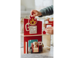 Play World - Houten brandweerset (19-delig) Play World - Houten brandweerset (19-delig)