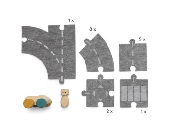 Play World - Vilten straatset (19-delig)
