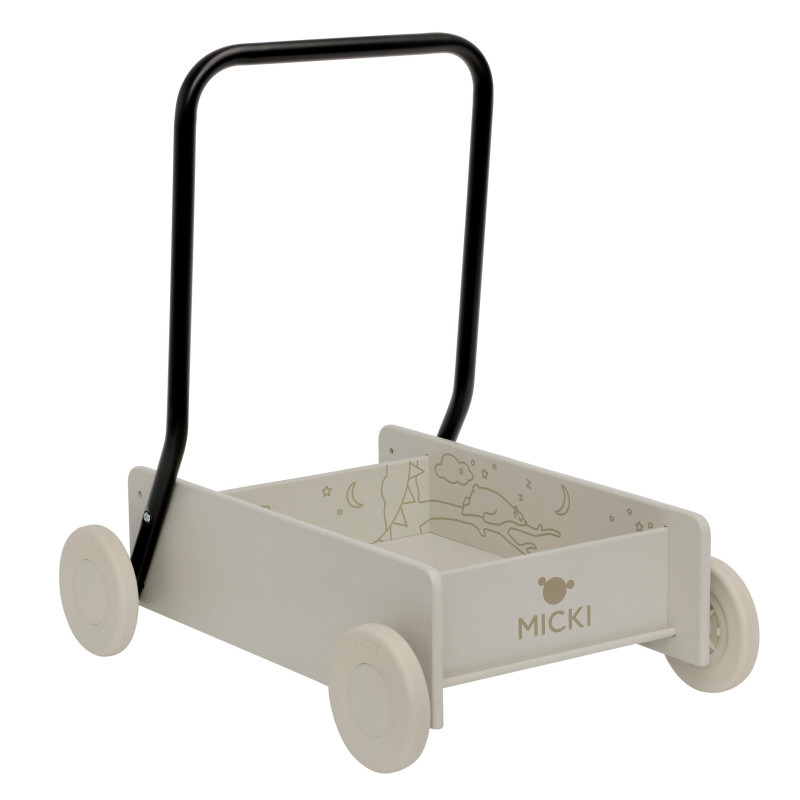 Houten loopwagen (blank/beige) Houten loopwagen (blank/beige)