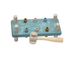Houten hamerbank (blauw)