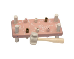 Houten hamerbank (roze)