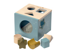 Houten vormenstoof (blauw)