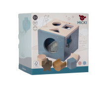Houten vormenstoof (blauw)