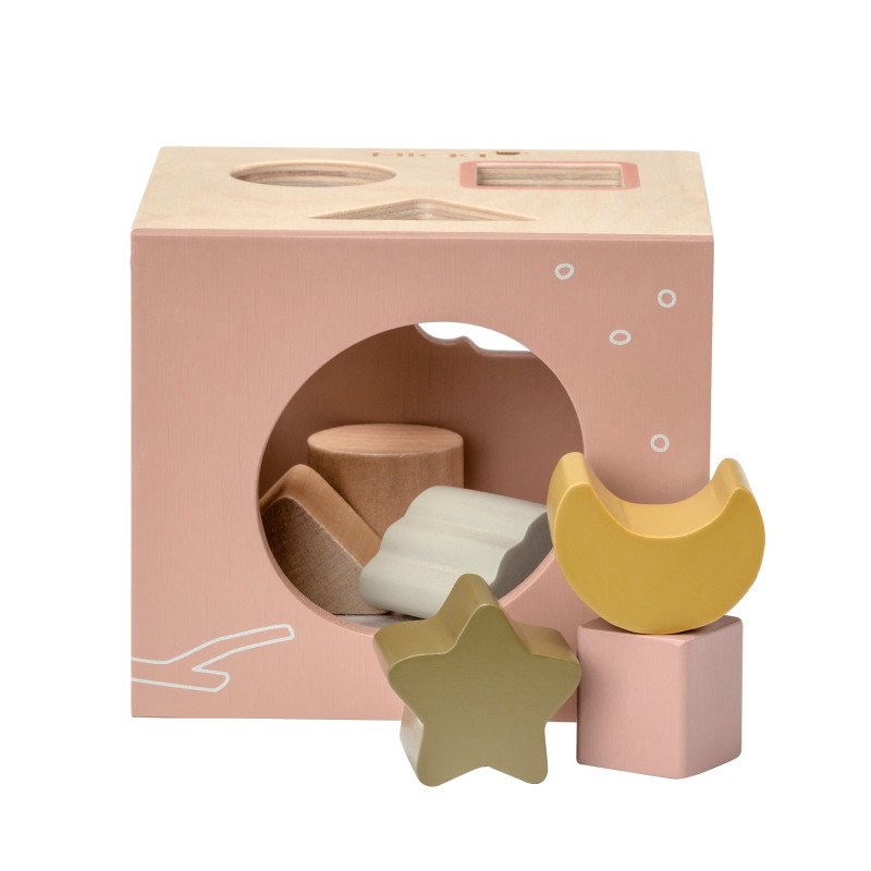 Houten vormenstoof (roze) Houten vormenstoof (roze)