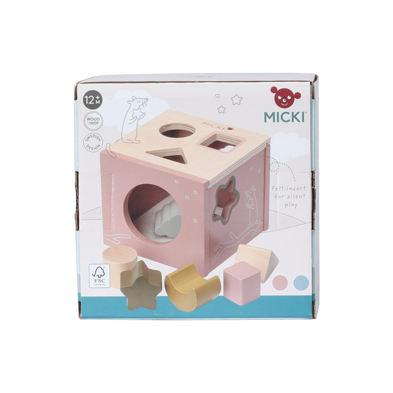 Houten vormenstoof (roze) Houten vormenstoof (roze)