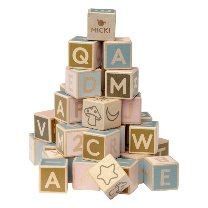 Houten blokken alfabet (36 stuks) Houten blokken alfabet (36 stuks)