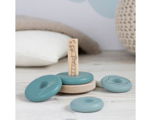 Houten stapelring (blauw) Houten stapelring (blauw)