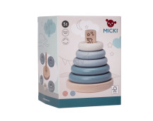 Houten stapelring (blauw) Houten stapelring (blauw)