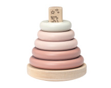 Houten stapelring (roze)