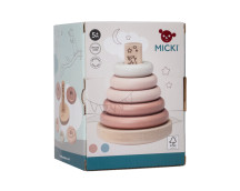 Houten stapelring (roze) Houten stapelring (roze)