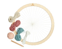 Houten weefraam rond (30cm)