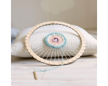 Houten weefraam rond (30cm)
