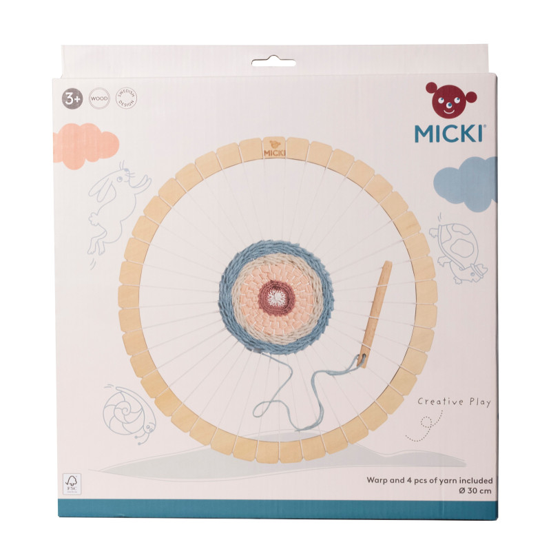 Houten weefraam rond (30cm)