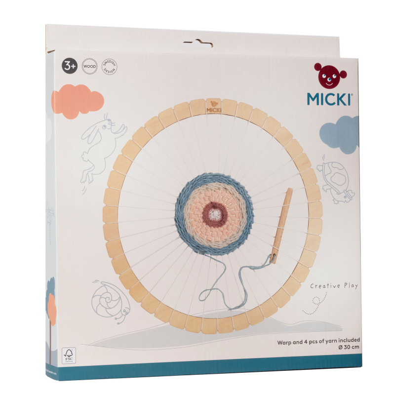 Houten weefraam rond (30cm)