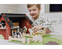 Houten boerderijdieren (11-delig)