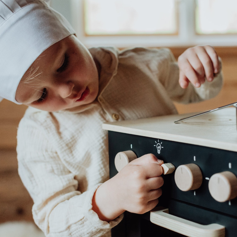 Premium houten speelkeuken (zwart) Premium houten speelkeuken (zwart)