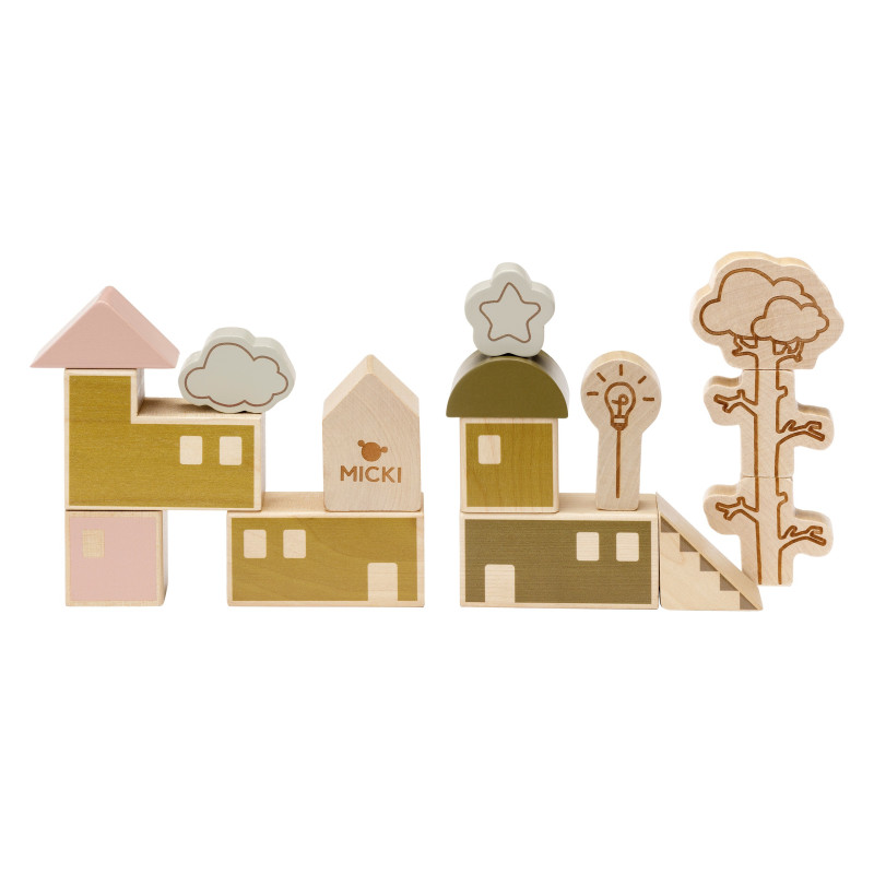 Premium houten themablokken (23 stuks) Premium houten themablokken (23 stuks)