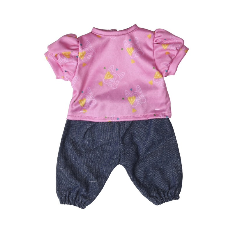 Kledingset jeans & t-shirt 36-40 cm
