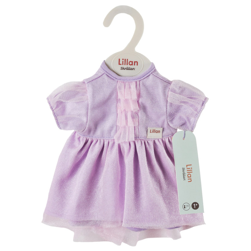 Poppenkleding feestjurk paars (36-40cm) Poppenkleding feestjurk paars (36-40cm)