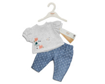 Poppenkleding jeans & t-shirt (36-40cm)