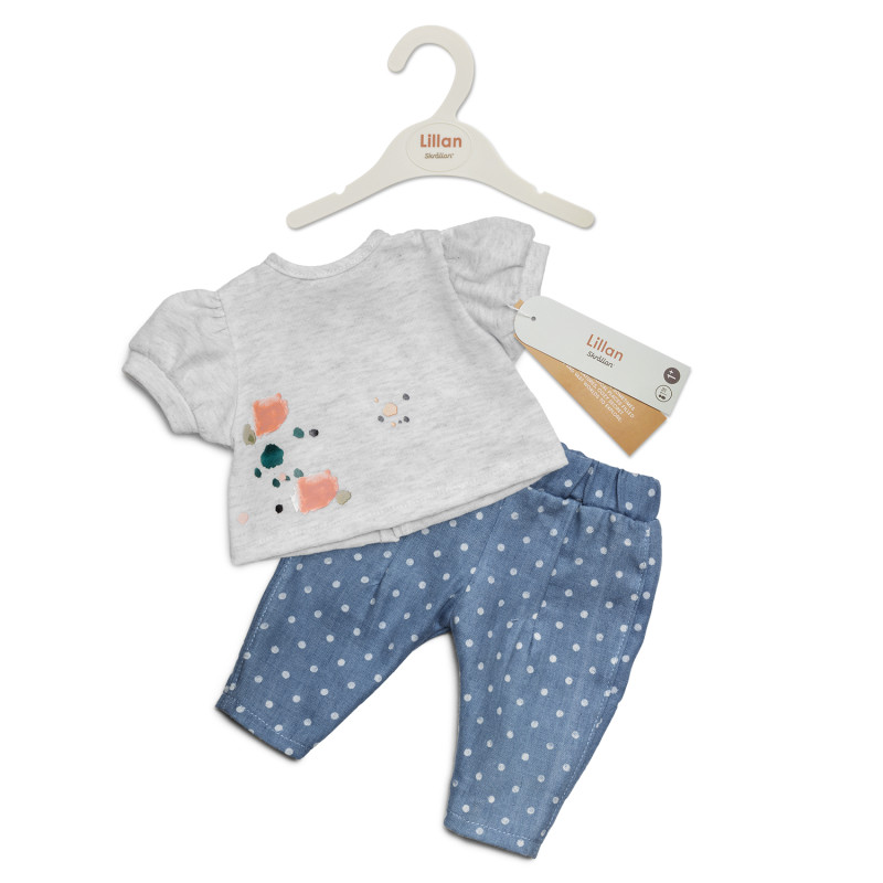 Poppenkleding jeans & t-shirt (36-40cm)