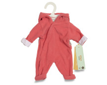 Poppenkleding onesie koraalroze (36-40cm)