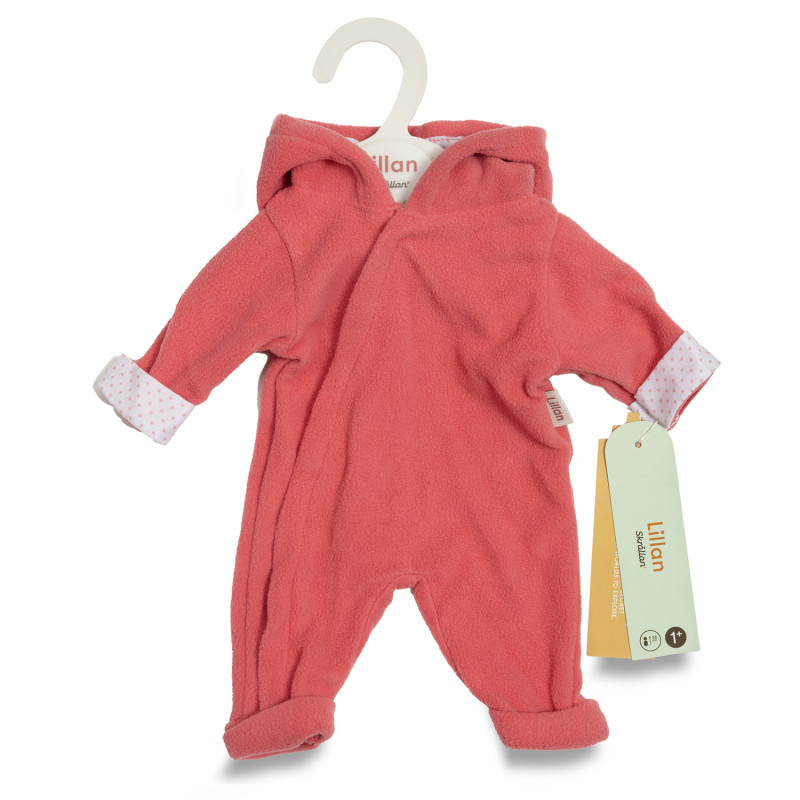 Poppenkleding onesie koraalroze (36-40cm) Poppenkleding onesie koraalroze (36-40cm)