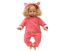 Poppenkleding onesie koraalroze (36-40cm) Poppenkleding onesie koraalroze (36-40cm)