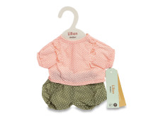 Poppenkleding setje polkadot (36-40cm)