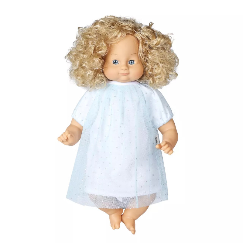 Poppenkleding feestjurk blauw (36-40cm) Poppenkleding feestjurk blauw (36-40cm)