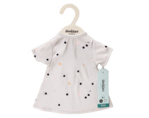 Poppenkleding jurk met stippen (36-40cm)