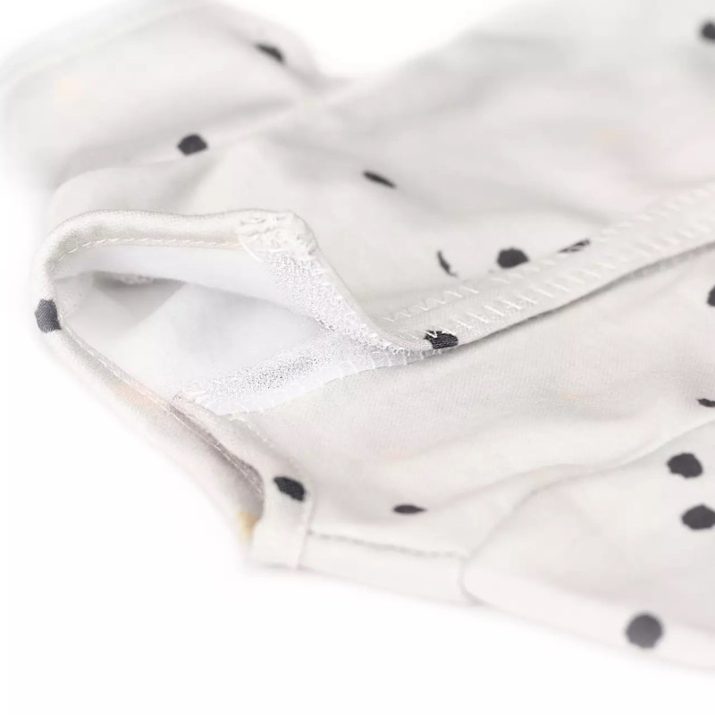 Poppenkleding jurk met stippen (36-40cm)