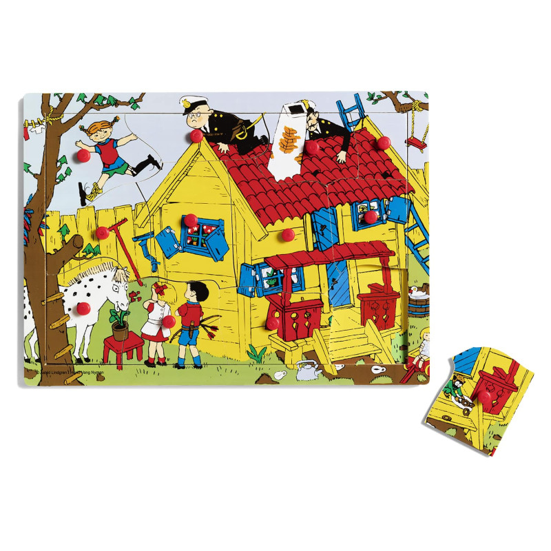 Pippi Langkous framepuzzel (12 stukjes) Pippi Langkous framepuzzel (12 stukjes)
