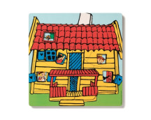 Pippi Langkous houten puzzel 3 lagen Pippi Langkous houten puzzel 3 lagen