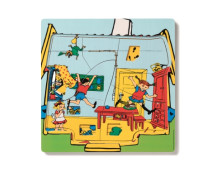 Pippi Langkous houten puzzel 3 lagen Pippi Langkous houten puzzel 3 lagen
