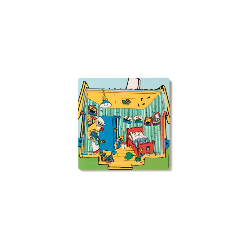 Pippi Langkous houten puzzel 3 lagen Pippi Langkous houten puzzel 3 lagen