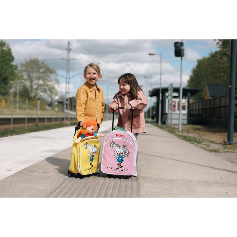 Pippi Langkous - Trolley Pippi/Witje (geel)