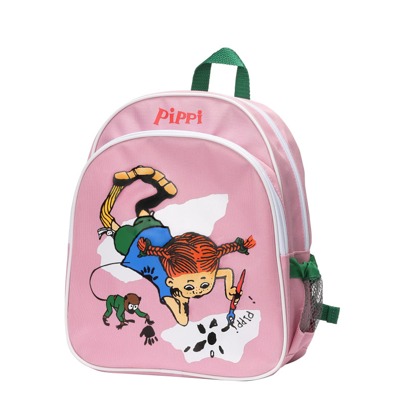 Pippi Langkous - Rugtas print liggend (roze) Pippi Langkous - Rugtas print liggend (roze)